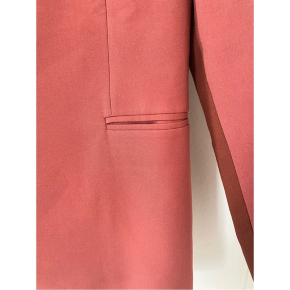 BOUGUESSA Two-tone Fitted Blazer in Terracotta Size Medium - Picture 7 of 8